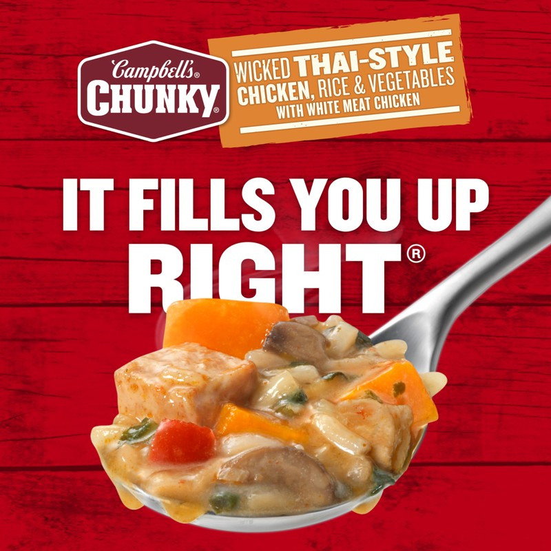Campbell's Chunky Soup, Wicked Thai-Style Chicken with Rice and Vegetables