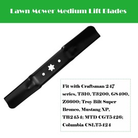 Adozsb 942-05056a Lawn Mower Medium Lift Blades Compatiable with Troy-Bilt MTD 942-05056a 942-05056 742-05056a Mustang 54 XP Super Bronco Craftsman T310 T3200 T8400 XT1-ST54KH 54" (Pack of 3)