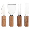THUN - Set tagliere con coltelli formaggio - legno -