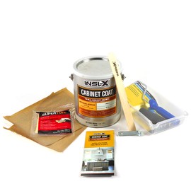 INSL-X Cabinet Coat - Urethane Acrylic Semi-Gloss Enamel Cabinet Paint, 1 Gallon Kit, White