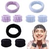 aoozleny Spa Headband and Matching Wristbands for Washing Face, Adjustable
