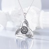 YAFEINI Good Luck Celtic Knot Viking Pendant Necklace for Women