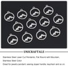 UNICRAFTALE 30Pcs Flat Round with Mountain Charms Stainless Steel Dangle