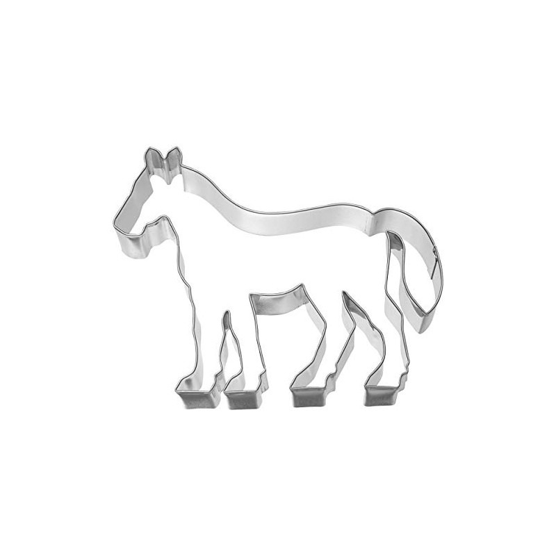 Birkmann 1010717210 11.6 cm Horse Cookie Cutter, Stainless Steel, Grey,