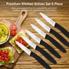 targzier Paring Knife Set of 6,Premium Paring Knives,Stainless Steel Vegetable&Fruit