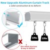 Ceiling Curtain Track, 3Ft-9Ft Curtain Tracks Ceiling Wall Mount Heavy