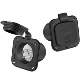 RV Electrical Outlet 15 amp 125V Marine Outlet Plug RV Power Inlet