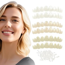 Tooth Repair Kit，Temporary Natural Shade for Filling The Gap, Moldable Thermal Beads Replacement Kit Replace The Missing or Broken Tooth-6PCS-Z02