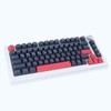 GEKUCAP 129 Keys Red Black Japanese Keycaps, Dye Sublimation PBT