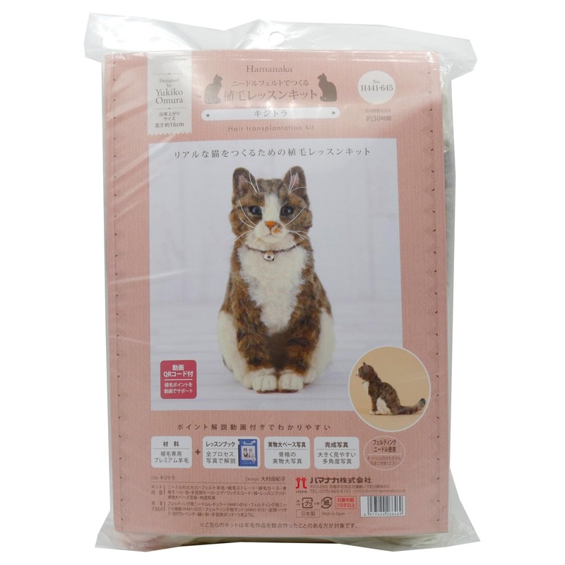Hamanaka Felt Wool Kit, Needle Flocking, Lesson Kit, Pheasant (Approx.