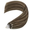 YoungSee Micro Ring Hair Extensions Brown 14inch Micro Loop Hair