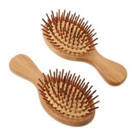 WOONEKY Anti-static Massage Hair Brush Set Scalp Sc Scalp Massage Brush Bamboo