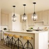 Black Crystal Pendant Light for Kitchen Island, Luxury Water Ripple