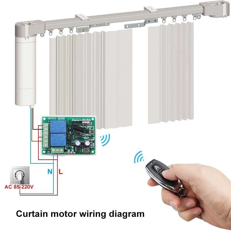 QIACHIP AC 220V 230V Wireless Remote Control Garage Door Switch