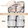 Prezon 8 Set/6 Set/4 Set Compression Packing Cubes for Travel,