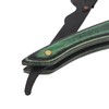 Foldable Beard Blade Holder Stainless Steel Composite Wood Beard Knife