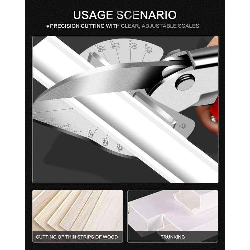 KATUR Multi Angle Miter Shears 45 to 135 Degree Multifunction