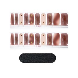 Harilla 20x Gel Nail Wrap Aufkleber Abziehbilder Nagel Dekoration Aufkleber Geschenke Ausgehärtete Gel Nagelstreifen Nagel Gel Polnisch Streifen für Frauen, ROT