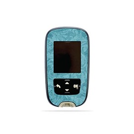 MightySkins Skin Compatible with Accu-Chek Guide - Baby Blue Jacquard | Protective, Durable, and Unique Vinyl Decal wrap Cover | Easy to Apply, Remove, and Change Styles | Made in The USA