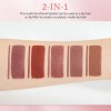 3 Piezas Pintalabios Mate Larga Duracion Labial Nude Cremoso