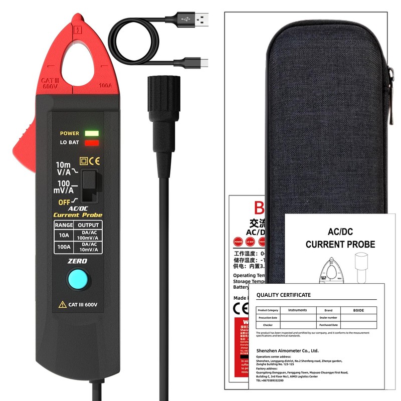 UP1 AC/DC Current Clamp Meter Transducer for Digital Oscilloscope 100A