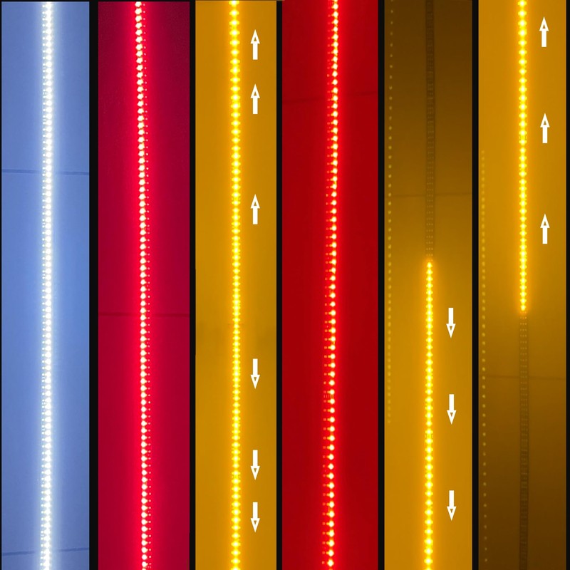 SZSSXPL 48in LED Tailgate Light Strip,Trible Row LEDs Tailgate Light