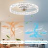Fszdorj 20'' Ceiling Fan with Light, Upgraded Low Profile Fan,