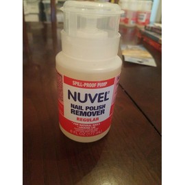 Nuvel Nail Polish Remover Regular For Natural Nails Locking Lid 6 Fl Oz-SHIP24HR