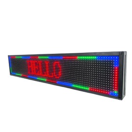 WIFI Control Programmable LED Sign 40"X8", Multicolor Outdoor P10 LED Digital Sign Display Message Board, High Brightness LED Message Board for Business Store Advertising