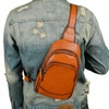 NICE SELECTION Men's Shoulder Bag, Cross-Body Bag, Genuine Leather, Cross-Body