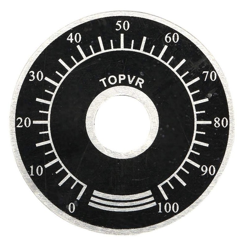5pcs 6mm Potentiometer Knobs Potentiometer Knob with Digital Dial Scale