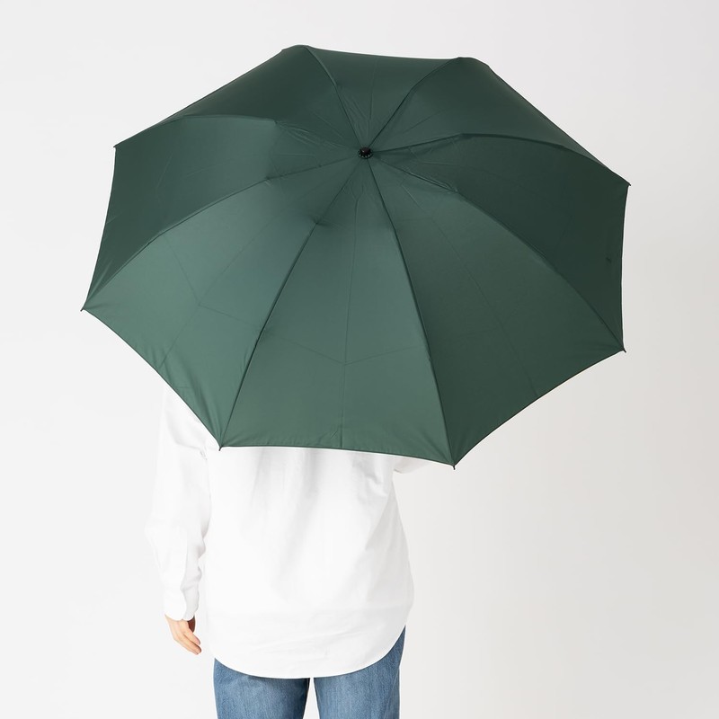 LIEBEN-0221 Men's Folding Umbrella, 25.6 inches (65 cm) x 8