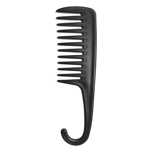 HUAXIYAN Haarkamm mit großer breiter Zahnung, Duschkämme für langes, nasses oder lockiges Haar (schwarz-01)