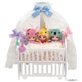 Takara Tomy Licca TAKARA TOMY LF-09 Baby Crib, Dress-up, Doll, Pretend Play, Toy, Ages 3 and Up, Toy Safety Standards, ST Mark Certified
