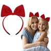 WLLHYF Black Bow Headband Headdress for Women and Girls, Valentine's