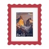 SZYUU 8x10 Wavy Picture Frame with Mat for 5x7, Real