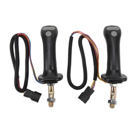 2Pcs 3 Button Excavator Joystick Handles 6 Pin Aluminum Alloy for Doosan DH DX150 215 225 300 370‑9C