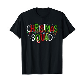 Christmas Squad Matching Family Group Santa Elf Squad Xmas T-Shirt