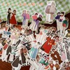 Collage Material, Retro Stickers, Set of 50, Stickers, Flake Seals,