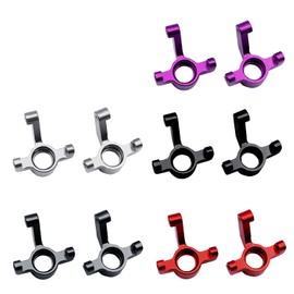 RC Aluminum Steering Knuckles for Buggy Losi Micro-B/Micro-T Parts Upgrade (Black)