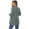 GRECERELLE Cardigan for Women Open Front Button Down Ribbed Knit
