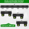 PIYILO Garage Tool Organizer Wall Mount with 48 inches Rails