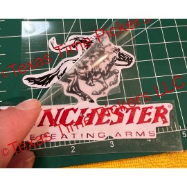 Winchester Repeating Arms 4+” Sticker Decal Rifle 12GA Shotgun Ammo Ammunition