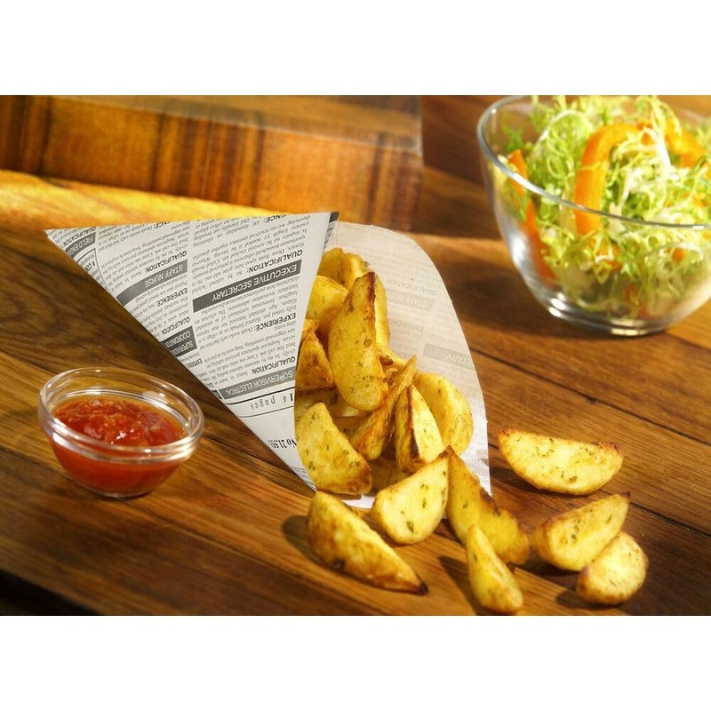 VEPATIM Pack of 500 Cones Parchment Replacement Greaseproof 19 x