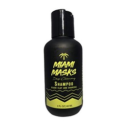 Miami Masks Deep Cleansing Shampoo Black Clay and Charcoal