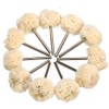 NGe 10Pcs 1" Genuine Wool Buffing Ball with 1/8" Shank,