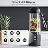 Portable Blender 17oz, 8-Blade Personal Smoothie Mixer with USB-C Rechargeable
