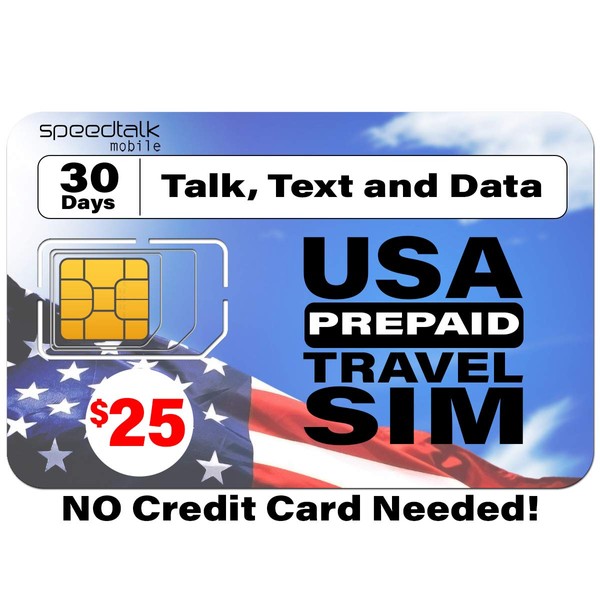 SpeedTalk Mobile Prepaid USA SIM Card – Pay As You
