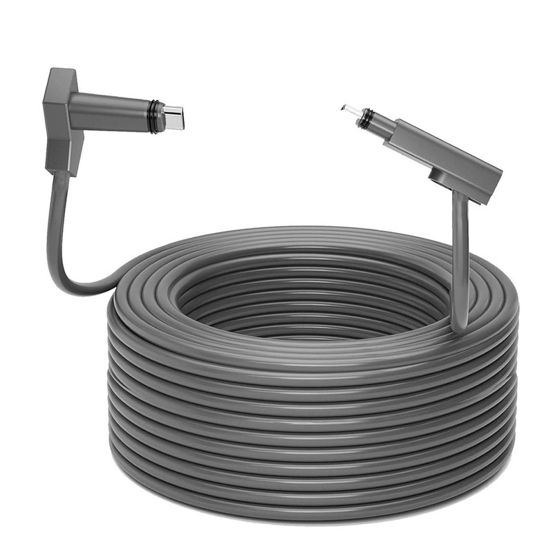 Rectangular Satellite Replacement Cable Waterproof Satellite Extension Cable Grey with