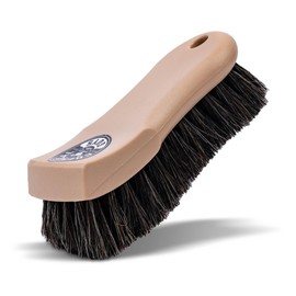 Chemical Guys Long Bristle Horse Hair Leather Cleaning Brush - Leather Brush to Gently Clean Car Interiors, Furniture, Sneakers, Boots, and More - Safe for Natural, Synthetic, Faux, and Pleather